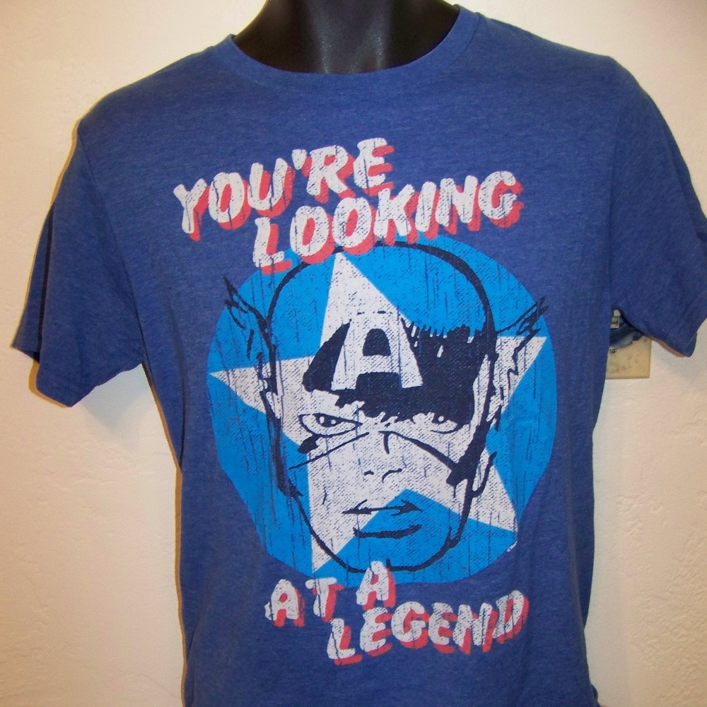 Captain America your looking at a legend t shirt S